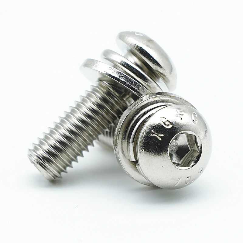 Nickel-plated Hex Socket Button Head Combination Screws Nickel-plated Hex Socket Button Head Combination Screws