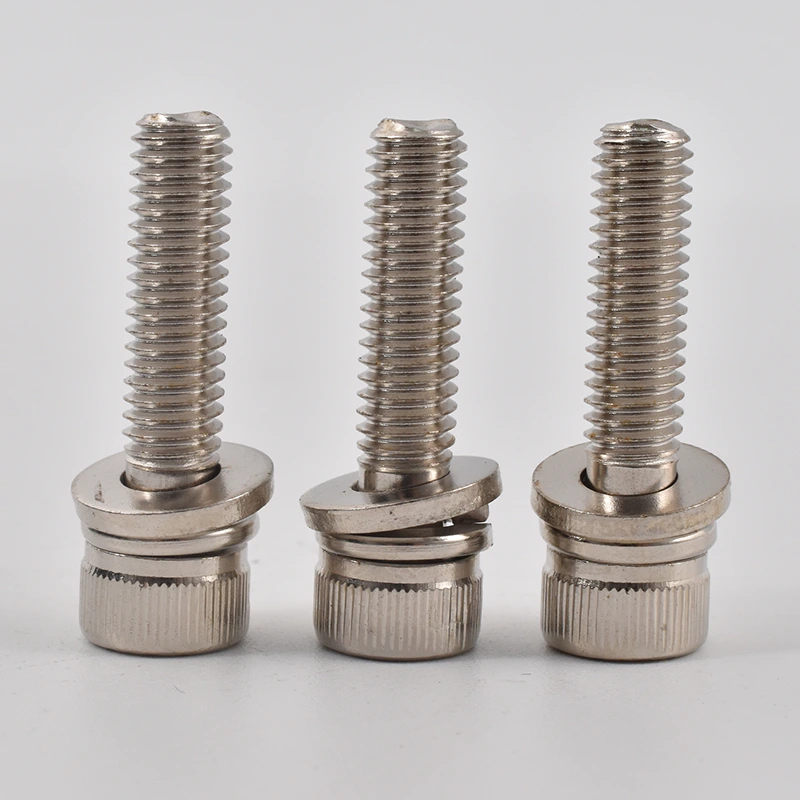 Nickel-plated Hex Socket Cap Head Combination Screws
