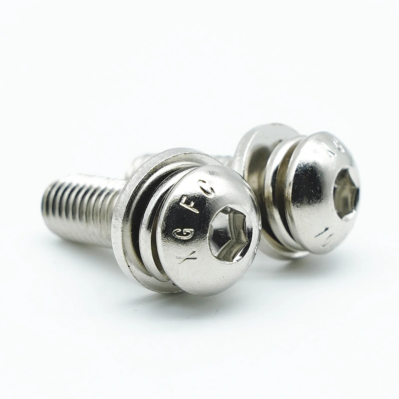 Nickel-plated Hex Socket Button Head Combination Screws
